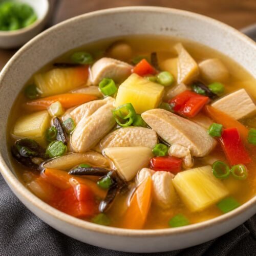 Chinese Chicken Sweet & Sour Soup