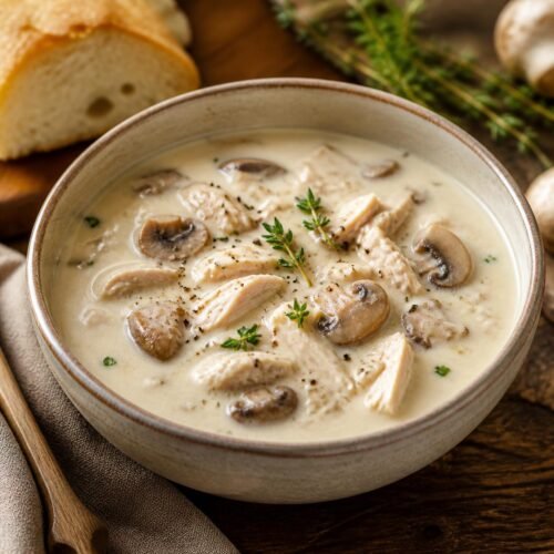 Cream of Chicken & Mushroom Soup
