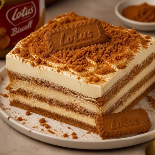 Lotus Biscoff Milk Cake